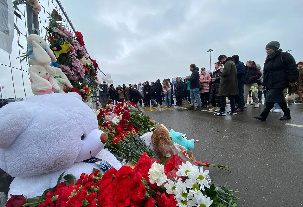 "Крокус" после теракта. Обложка © Life.ru