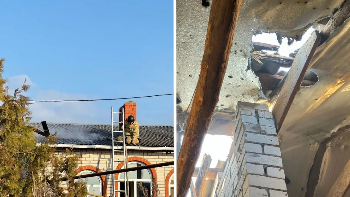 Последствия обстрела села Головчино в Белгородской области. Фото t.me / vvgladkov