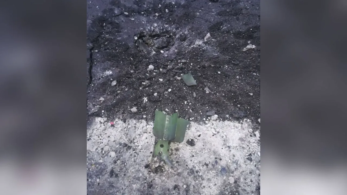 Снаряд ВСУ. Фото © t.me / SALDO_VGA