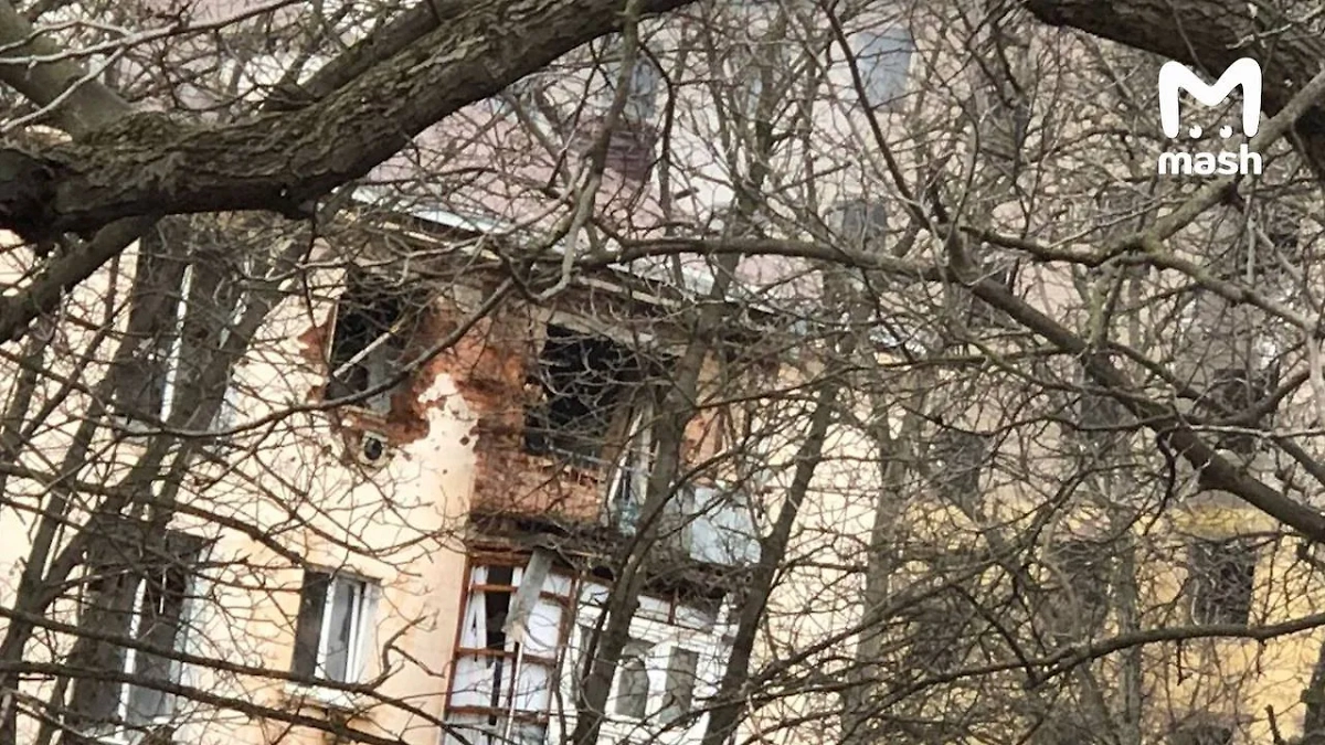 Дом в Карабулаке, где засели боевики. Фото © Mash