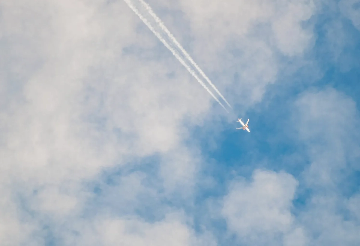 Самолёт в небе. Обложка © freepik / Mateus Andre