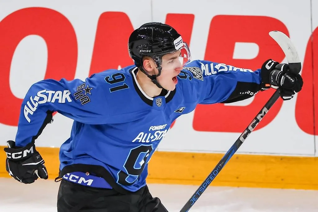 Иван Демидов во время матча звёзд КХЛ. Фото © ТАСС / Кирилл Кухмарь