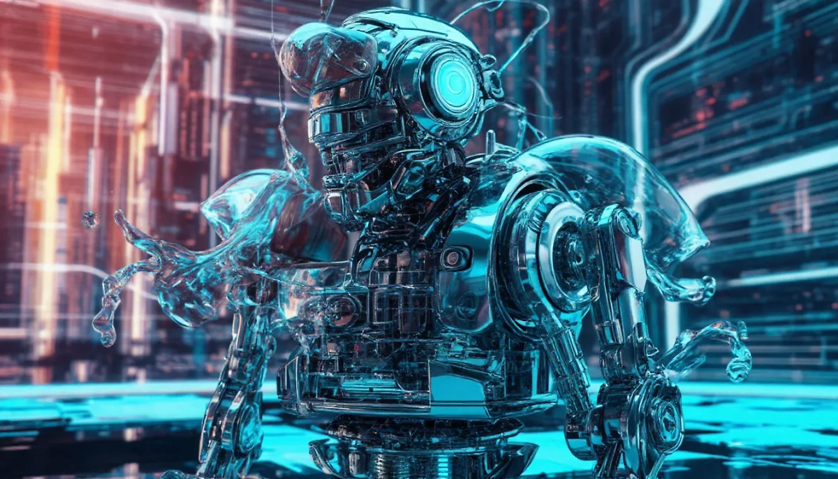 Первого «жидкого» робота изобрели в Корее. (Иллюстрация) Обложка © Life.ru / Шедеврум