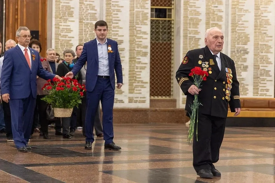 Акция «Мы помним» в Музее Победы. Обложка © Telegram / МуZей Победы