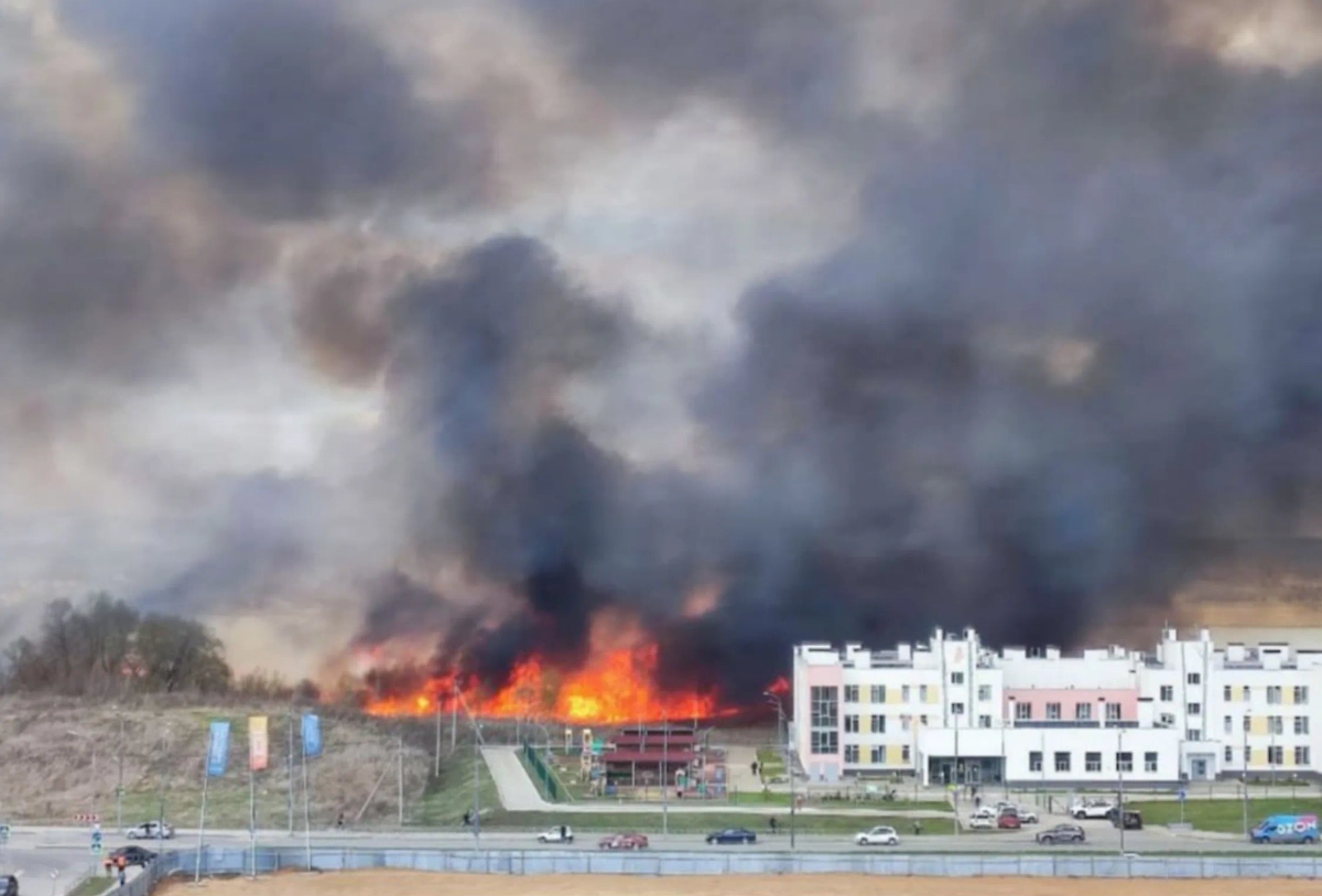 Пожар в Самаре. Видео © Telegram / Самара