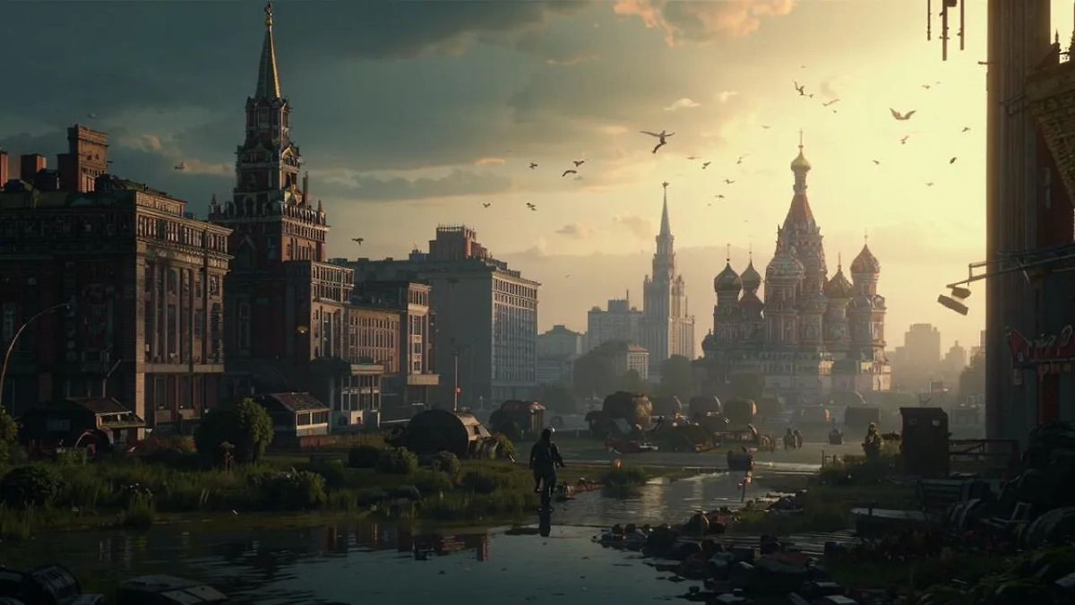 Москва стала декорацией к зомби-апокалипсису в сериале «Одни из нас». Обложка © «Кандинский»