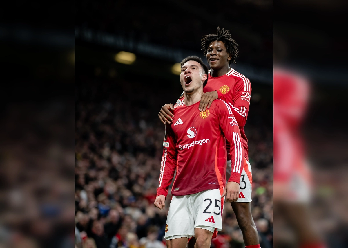 «Манчестер Юнайтед» пробился в полуфинал Лиги Европы. Обложка © X / Manchester United