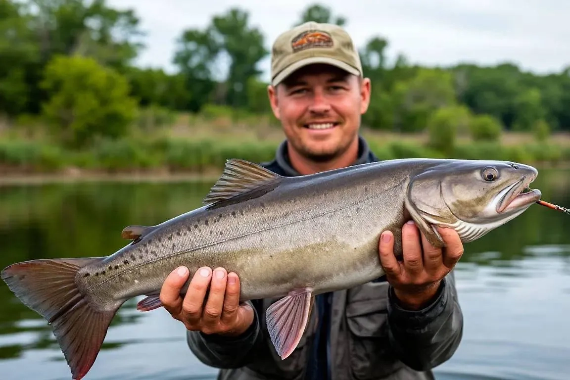 Читатель Life.ru на рыбалке. Обложка © Шедеврум / Life.ru