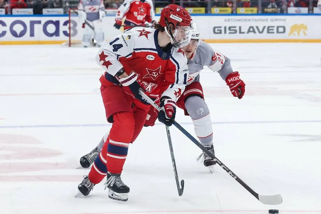 Защитник московского ЦСКА Никита Седов. Обложка © ТАСС / Валерий Шарифулин