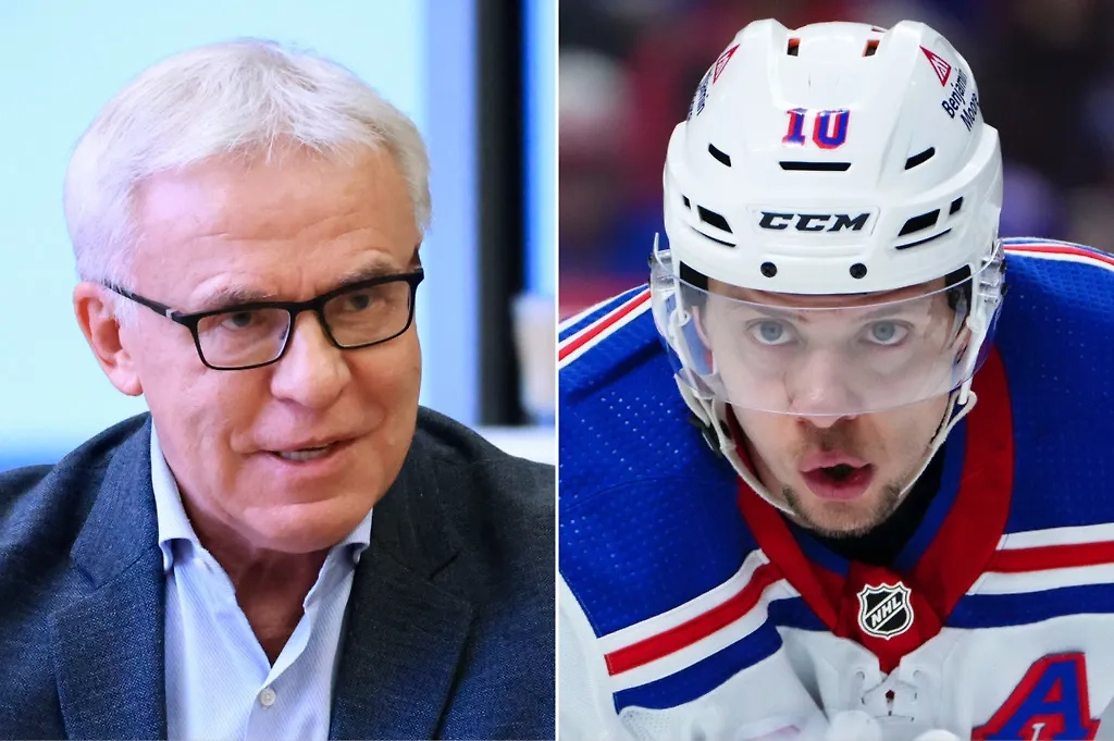 Вячеслав Фетисов и Артемий Панарин. Обложка © ТАСС / Евгений Мессман,АР