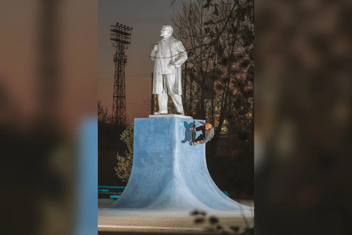 Памятник Ленину в Верхней Пышме. Фото © Telegram/ Legato Construction