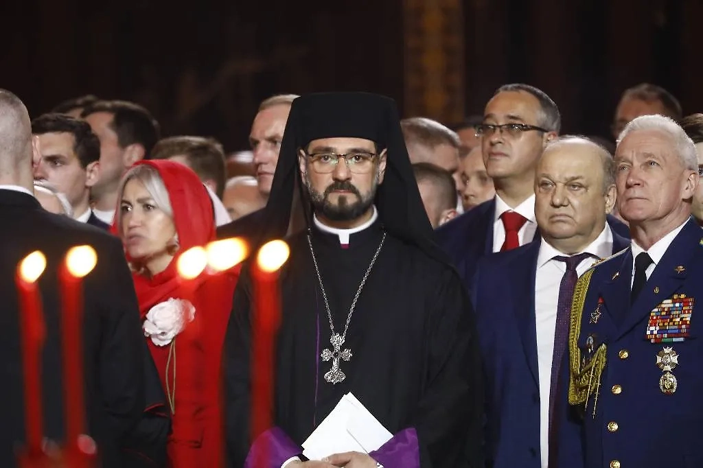 Пасхальное богослужение в храме Христа Спасителя. Фото © Life.ru / Андрей Тишин