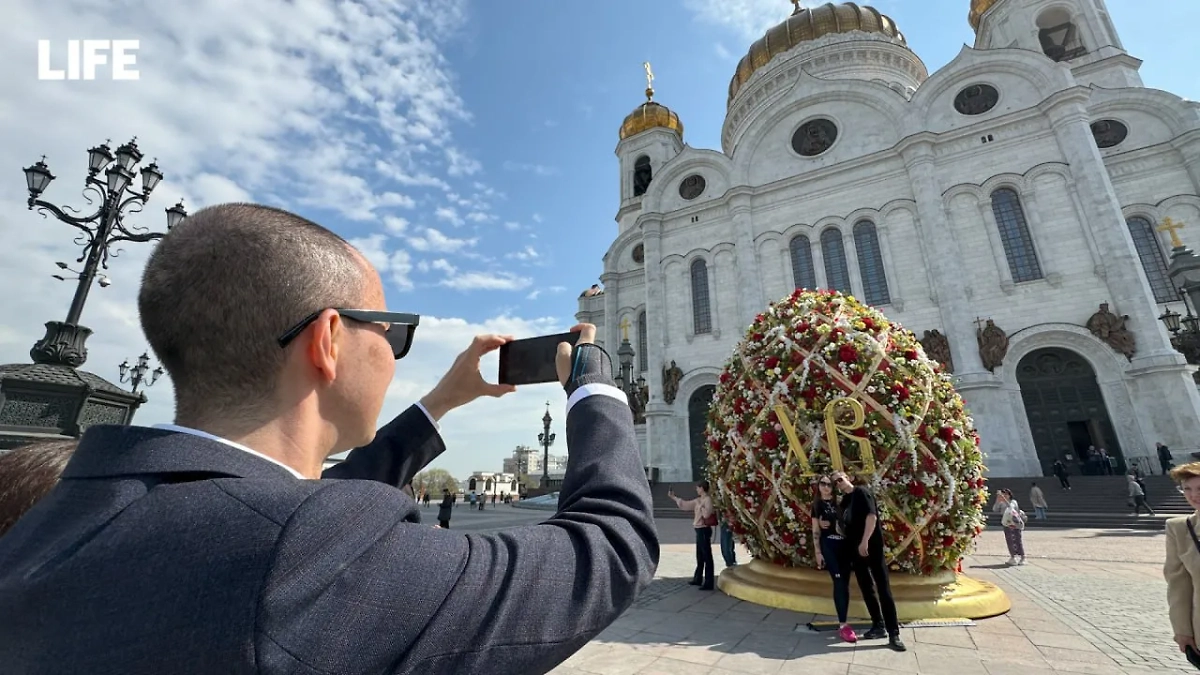 Подготовка к празднованию Пасхи в Москве. Фото © Life.ru