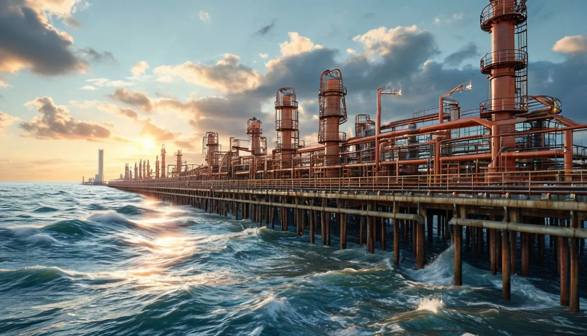 Каспийский трубопроводный консорциум (КТК) приостановил работу двух выносных причальных устройств (ВПУ) на морском терминале в Новороссийске после проверки Ространснадзора. Обложка © Life.ru / Шедеврум