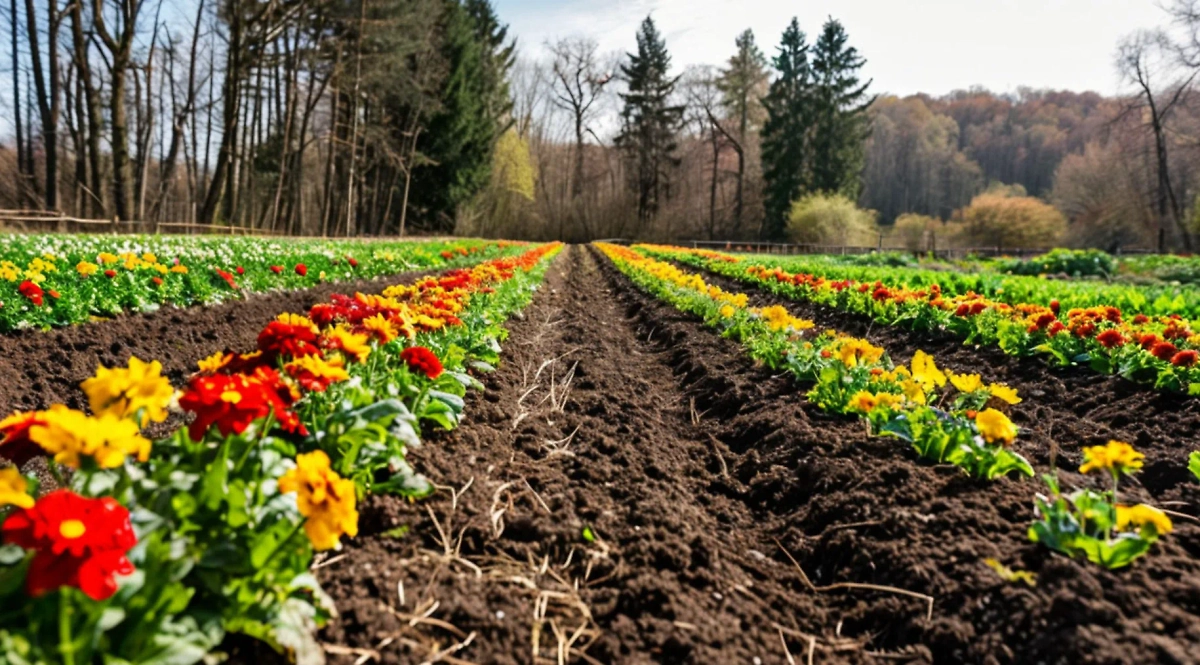 Посевной календарь на апрель — хороший способ разобраться, какие цветы выживут у вас в саду. Фото © «Шедеврум»