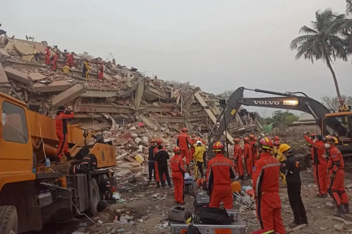 Количество жертв в Мьянме в результате землетрясения возросло. Обложка © X / MOHAMMAD_AARSH