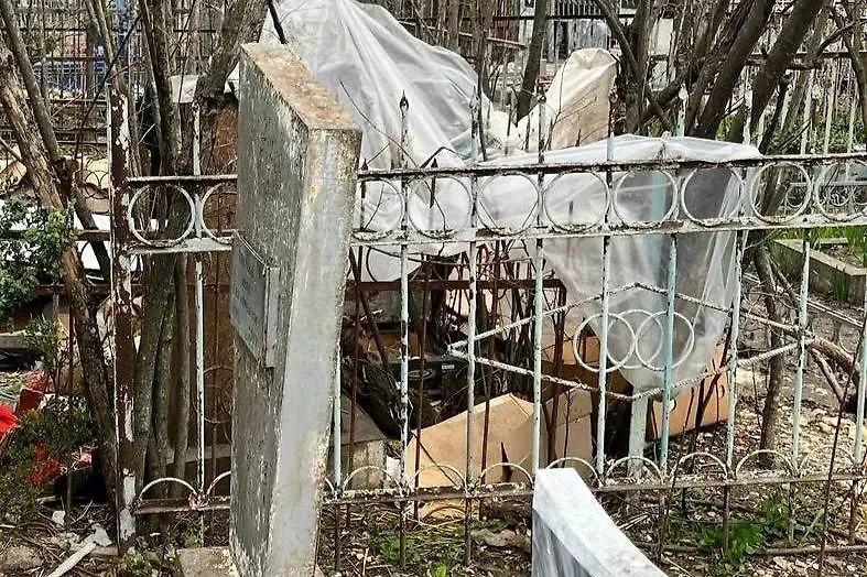 Лежбище для собак на могилах в Пятигорске. Обложка © Telegram / Ворошилов