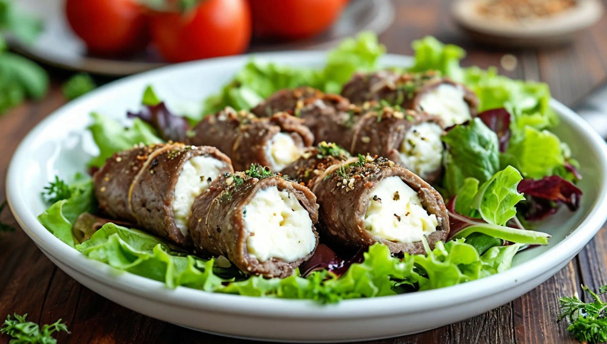 Роллы на основе печени можно начинить сыром и зеленью. Фото © «Шедеврум»