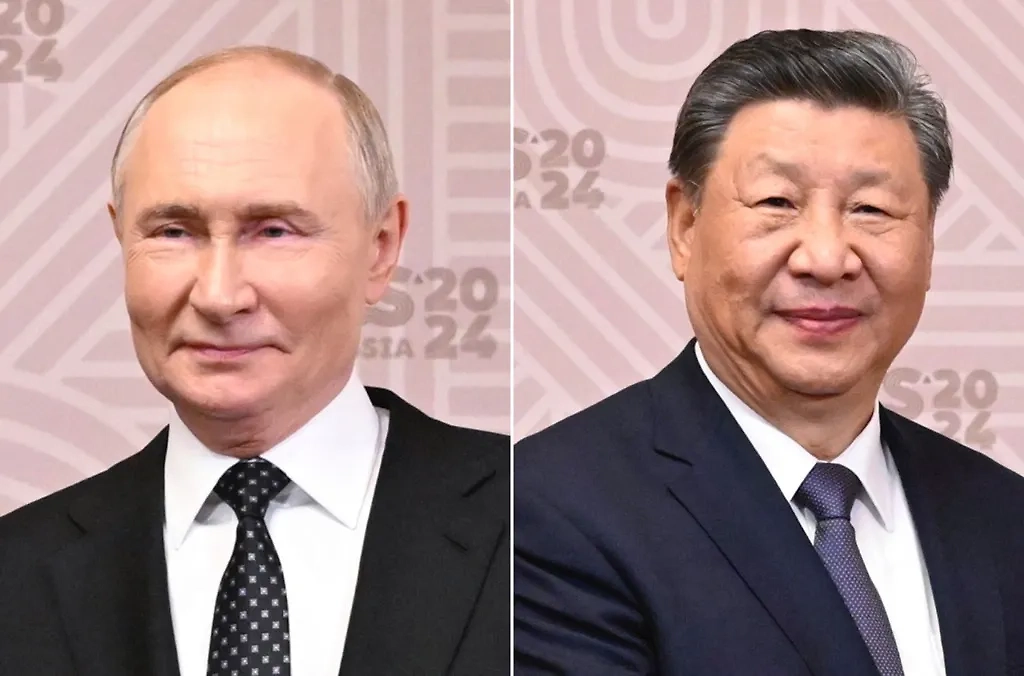 Владимир Путин и Си Цзиньпин. Обложка © ТАСС / АР