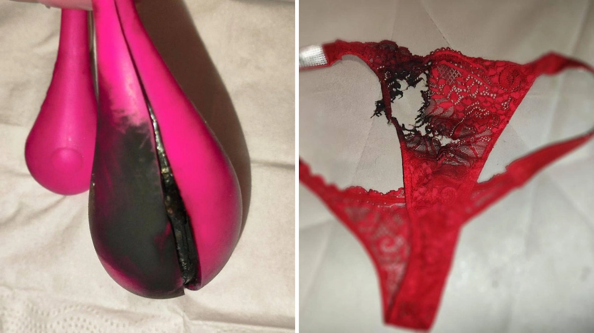 Последствия взрыва вибратора. Фото © Telegram / Mash