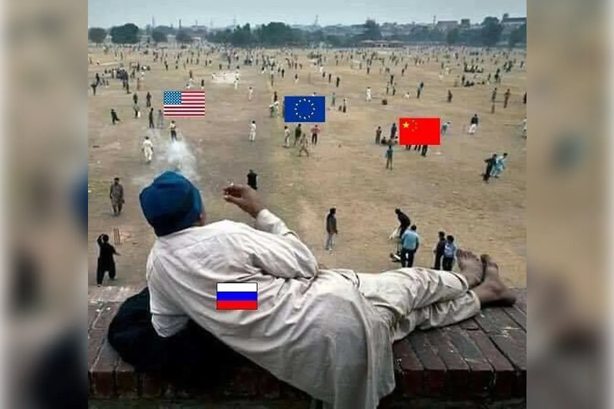 Мем о торговых войнах. Фото © Х / Russian Embassy in Kenya/Посольство России в Кении