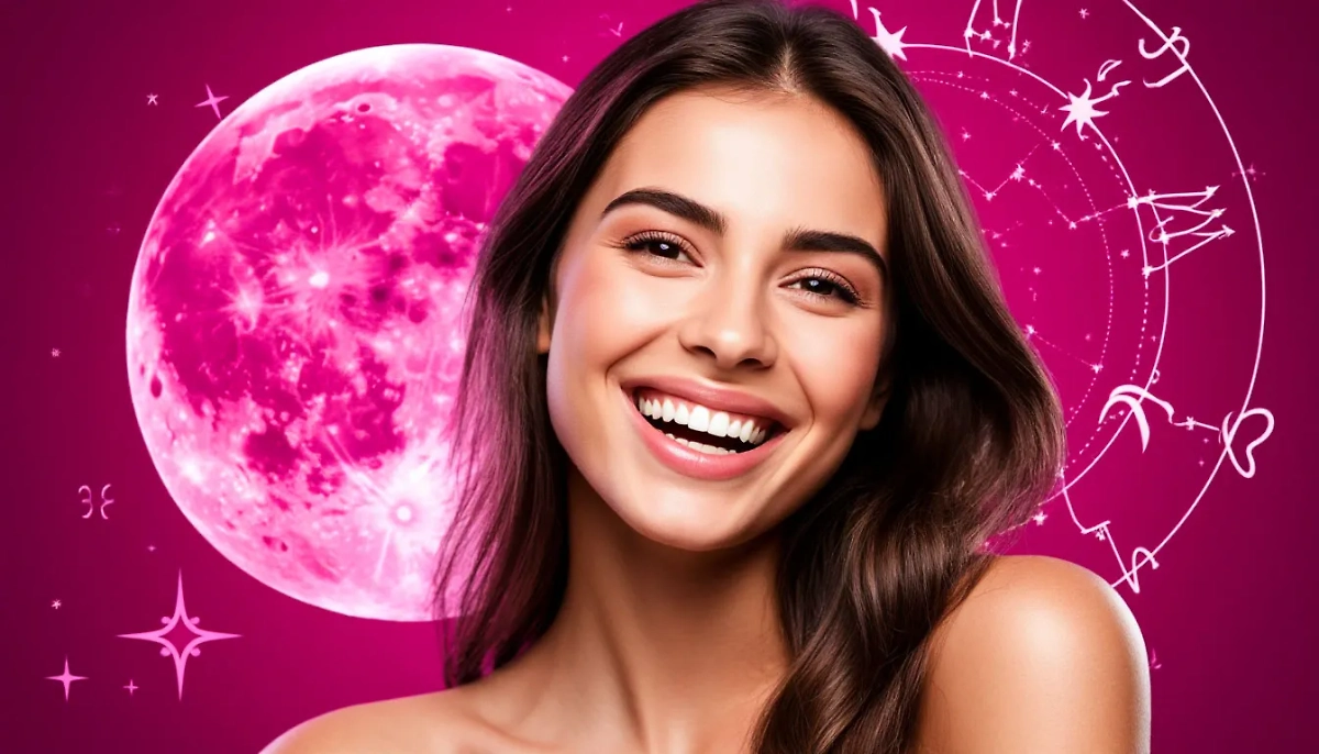 Розовое полнолуние 2025: когда оно будет и что от него ожидать. Обложка © «Шедеврум»