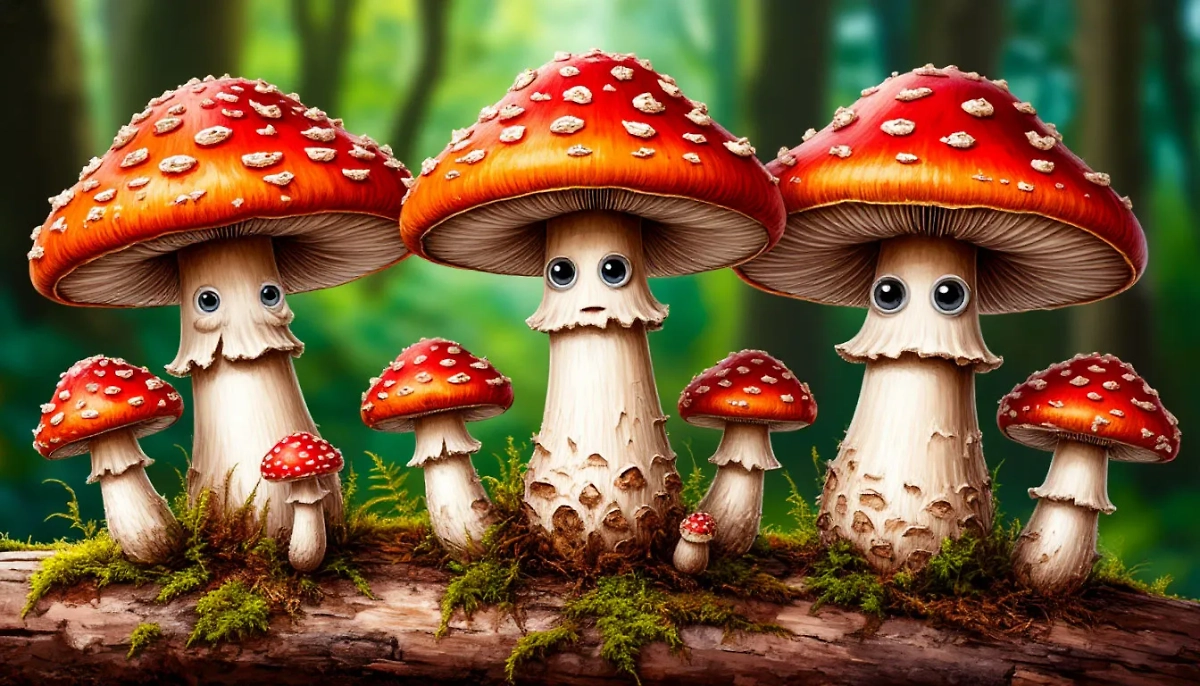 Грибы с глазами — местная рязанская достопримечательность. Фото © «Шедеврум»