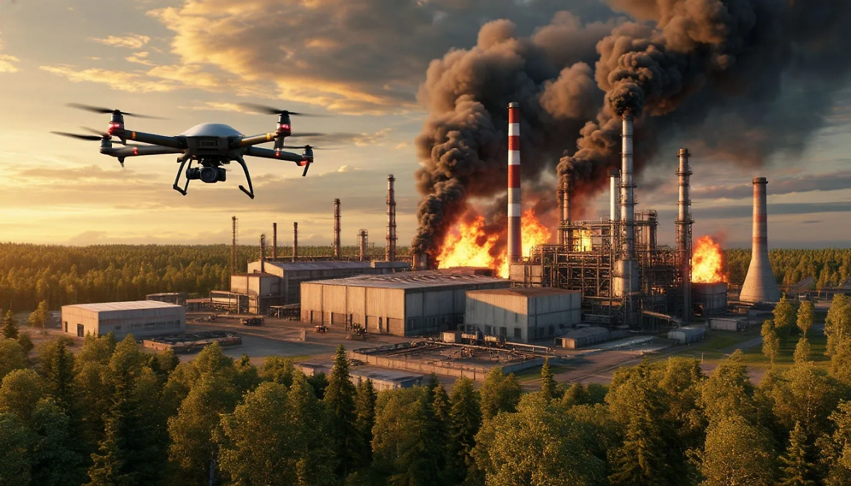 Российская армия поразила завод «Антонов» в Киеве. Обложка © Life.ru / Шедеврум