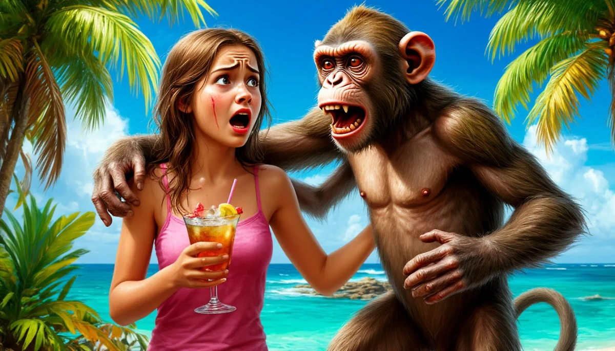 Отдых россиянки во Вьетнаме обернулся нападением обезьяны и хамством гида. Обложка © Life.ru / Шедеврум