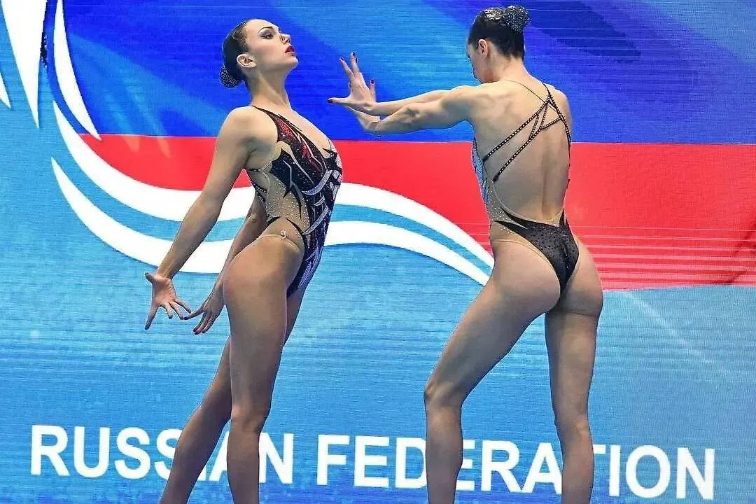 Российские синхронистки Майя Дорошко и Татьяна Гайдай. Обложка © Федерация водных видов спорта России