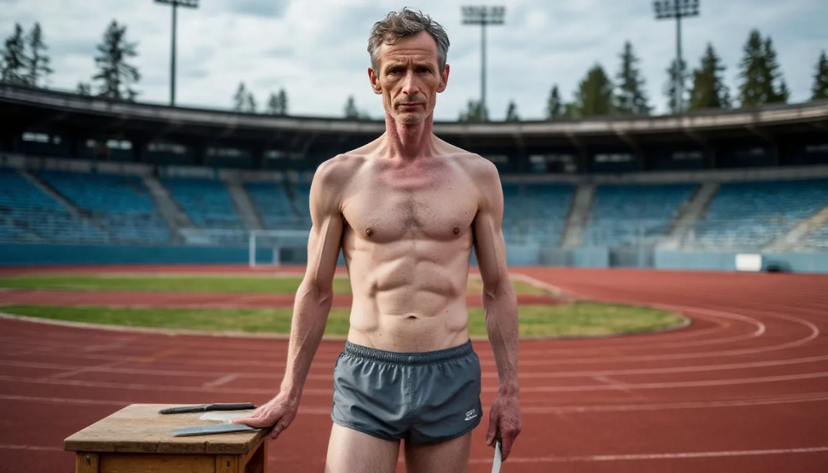 В Красноярске у школы задержан мужчина в трусах, вооружённый ножом и табуреткой. Обложка © Life.ru / Шедеврум