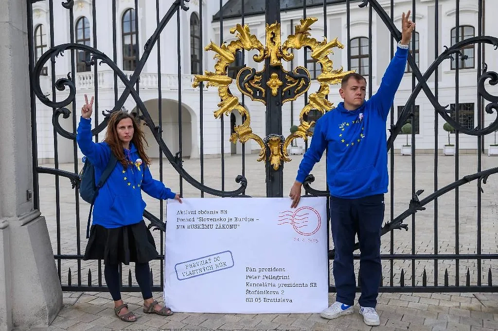 Протестующие в Словакии. Обложка © ТАСС / AP