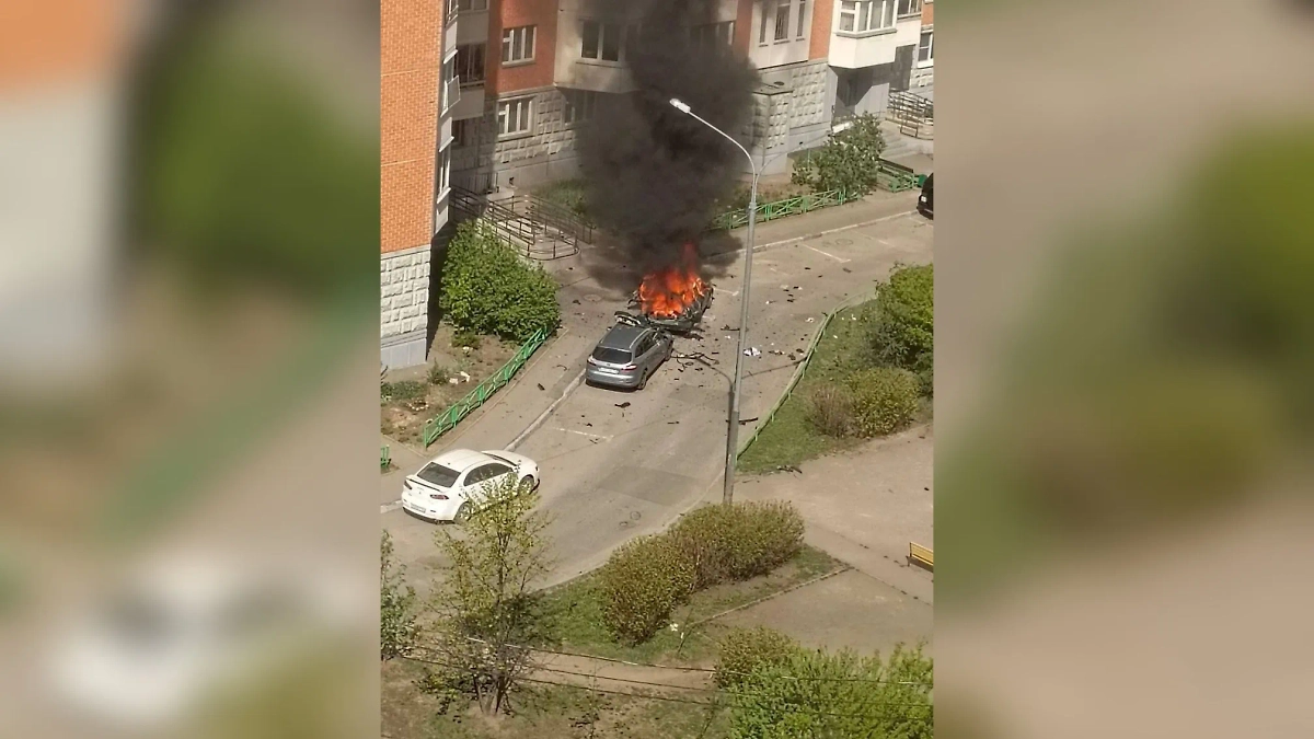 Взрыв авто в Балашихе. Фото © SHOT