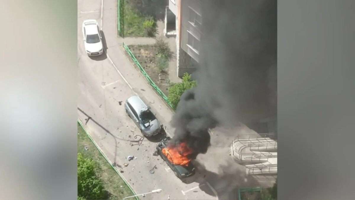 Кадр с места взрыва в Балашихе. Обложка © Life.ru