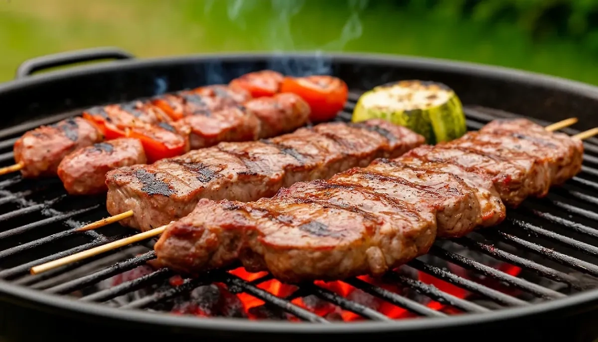 Самый дорогой шашлык из баранины в Магаданской области, а самый дешёвый — в Адыгее. Обложка © «Шедеврум» / Life.ru