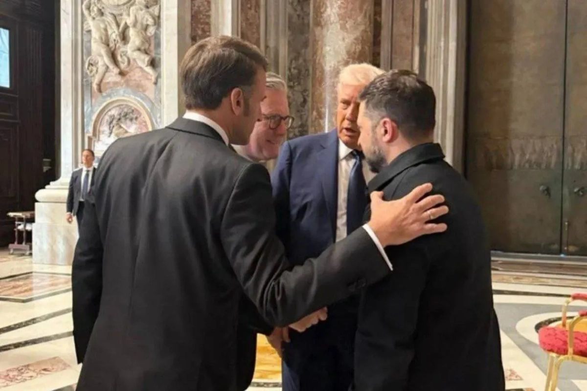 Трамп, Зеленский, Макрон и Стармер. Обложка © X / Mathieu von Rohr