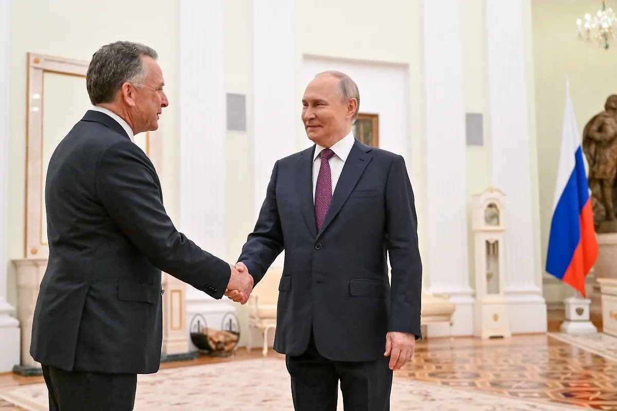 Путин и Уиткофф. Обложка © ТАСС / Кристина Кормилицына