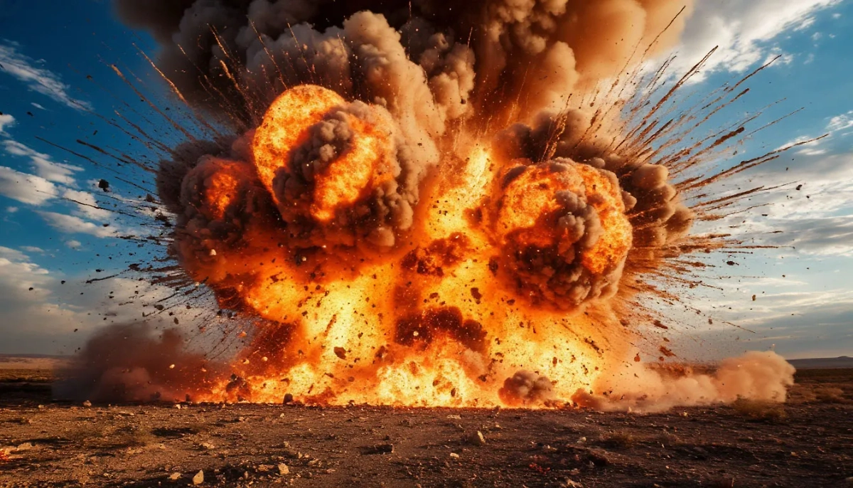 Взрыв. Обложка © Шедеврум / Life.ru