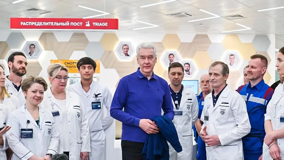 Сергей Собянин открыл флагманский центр больницы имени Буянова. Обложка © Пресс-службы Мэра и Правительства Москвы / М. Мишин