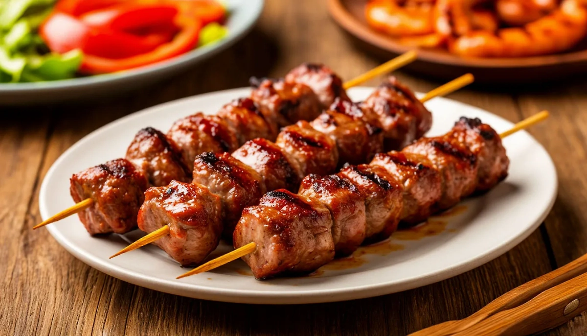 За день можно съесть до 500 граммов шашлыка. Обложка © Шедеврум / Life.ru