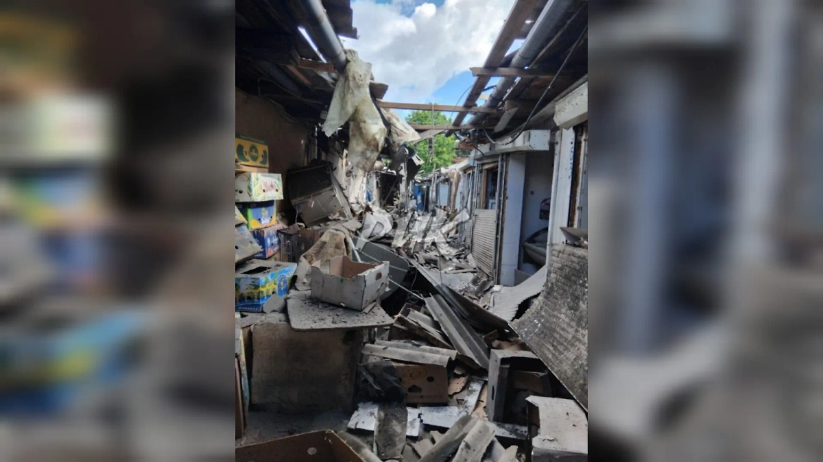 Последствия удара ВСУ. Фото © Telegram / Приходько РИК