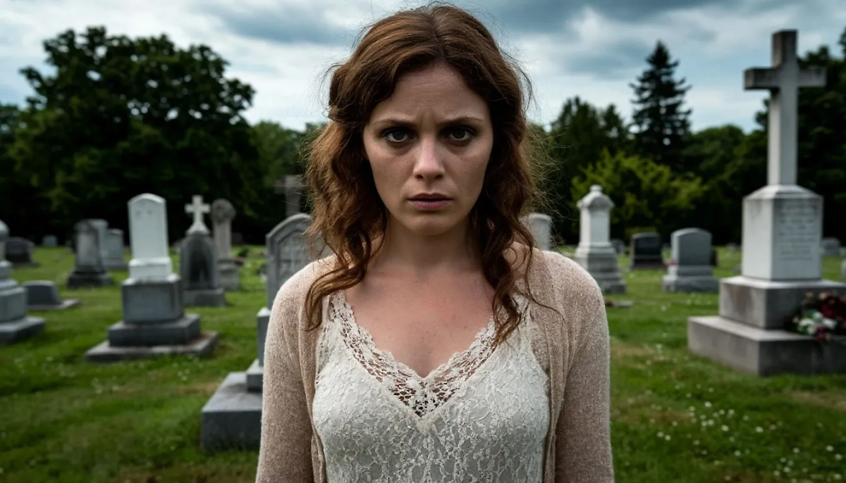 Женщина на кладбище. Обложка © Шедеврум / Life.ru