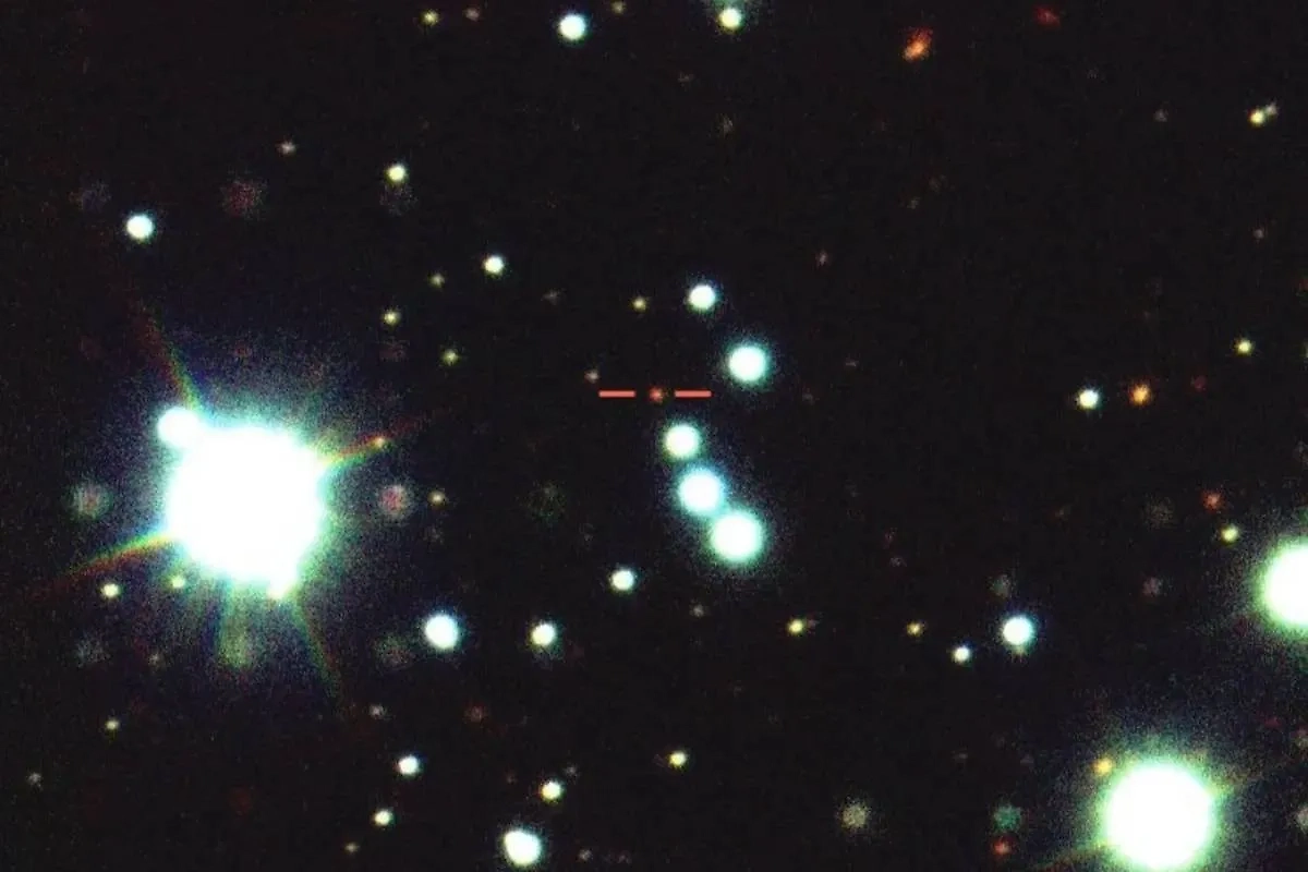 Объект SGR 0501+4516 (выделен в центре изображения) Фото © aanda.org