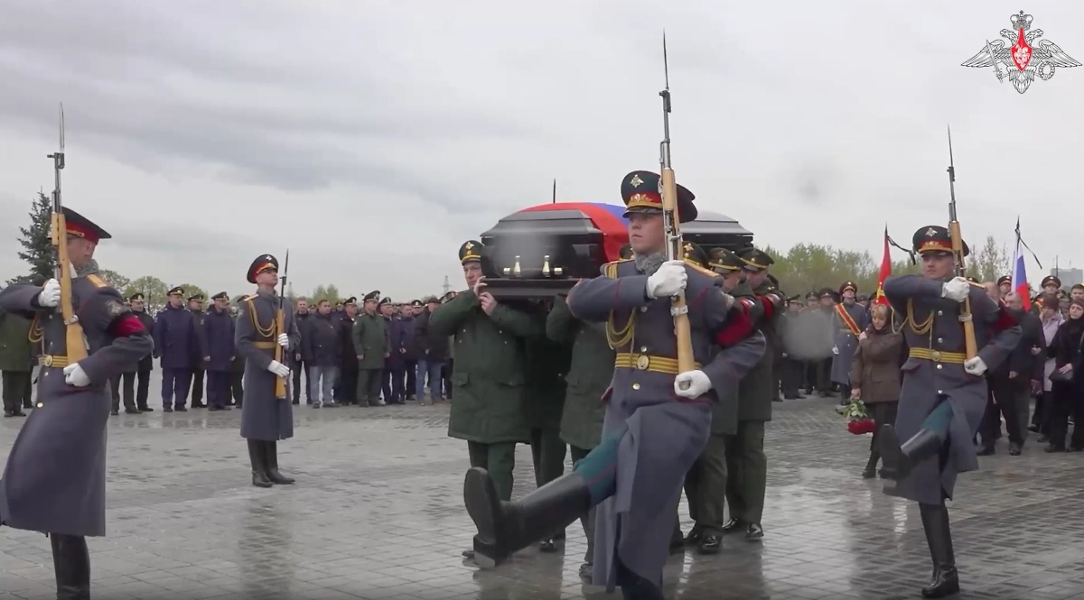 Церемония прощания с убитым генералом Москаликом. Фото © Минобороны России