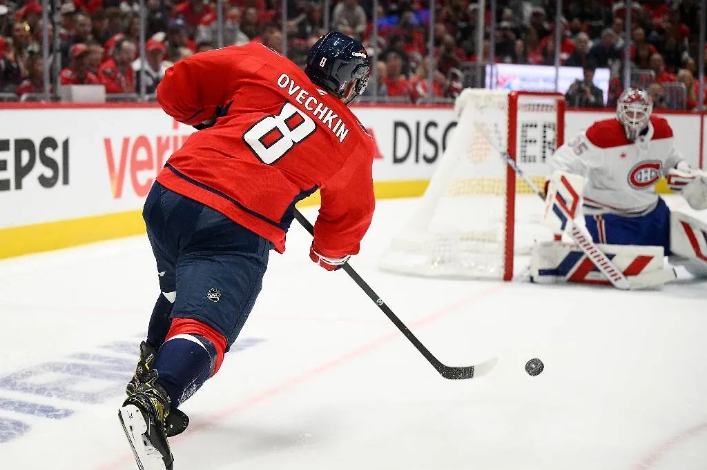 Александр Овечкин в матче против «Монреаль Канадиенс». Фото © ТАСС / AP