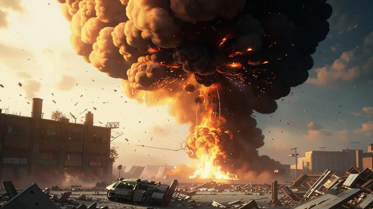 Взрыв. Обложка © Kandinsky 3.1 / Life.ru