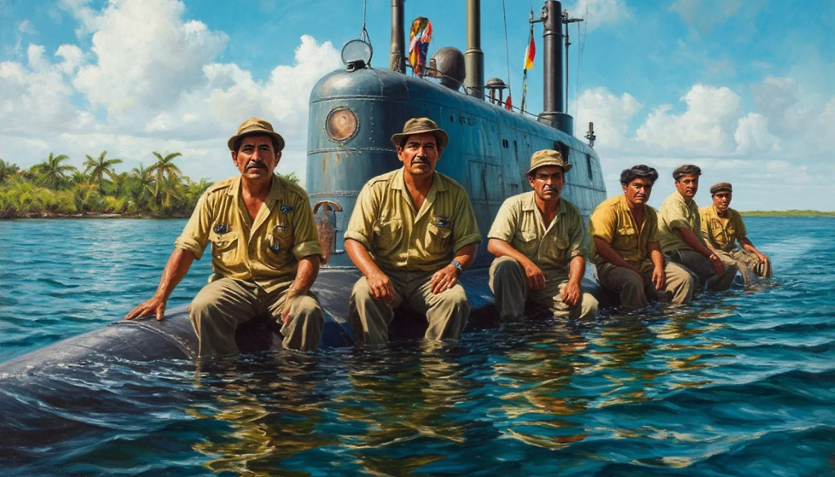 В Атлантическом океане перехватили подлодку с 6,5 тоннами кокаина. Обложка © Life.ru / Шедеврум