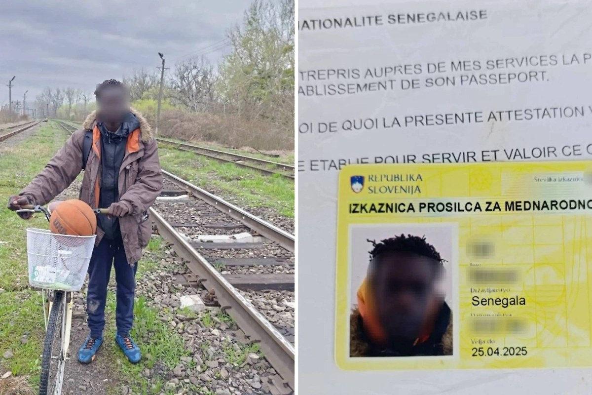 Сенегалец, пытавшийся перебраться на Украину. Обложка © Госпогранслужба Украины