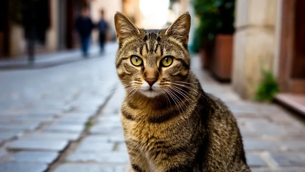 Уличный кот. Обложка © Шедеврум / Life.ru