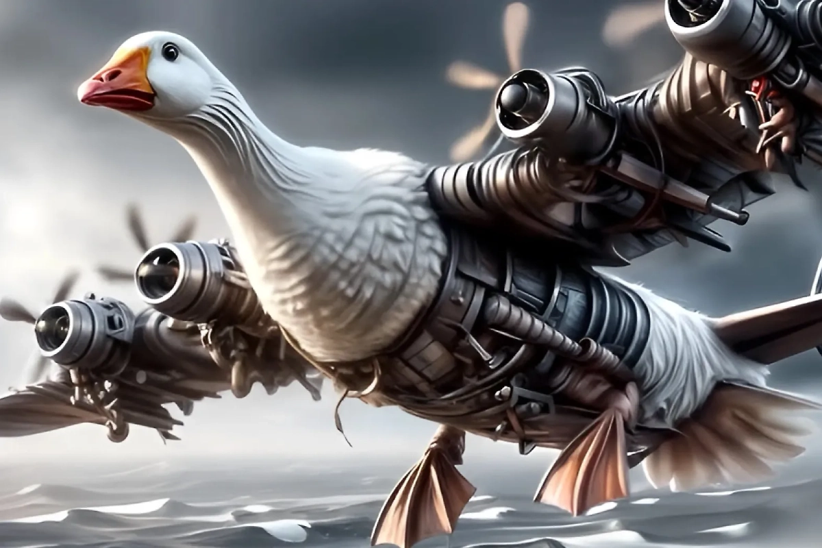 Гусини — сильный, но симпатичный герой Сети. Фото © brainrot.fandom